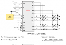 HTR7216(S) 帶自動呼吸功能的18x12陣列LED 驅(qū)動器兼容AW20216SQNR