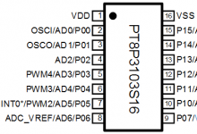 PT8P3103 A/D 型 8-Bit MCU